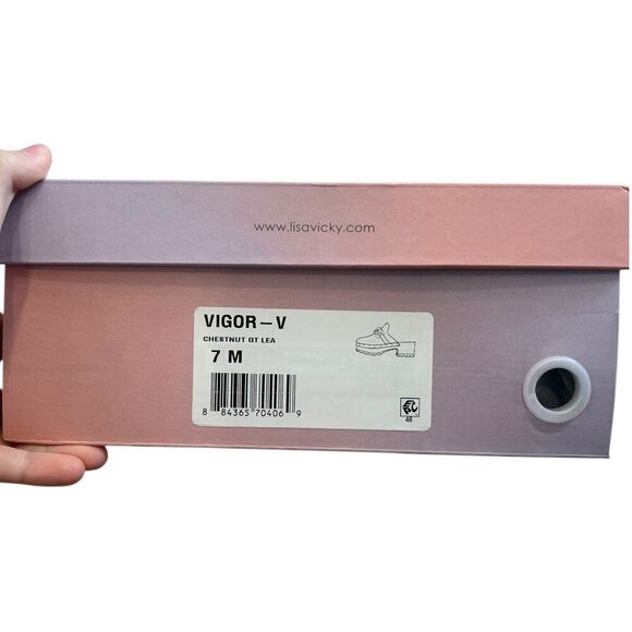 Lisa Vicky Chesnut Brown Vigor Clogs with Chain 7 - Picture 5 of 6